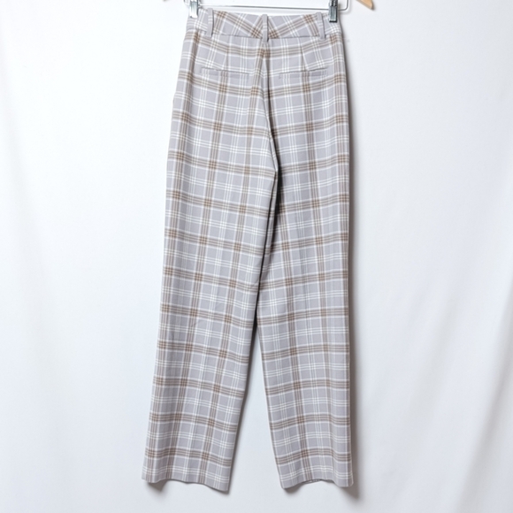 ARITZIA WILFRED Effortless Pants Plaid Purple 0 - Picture 11 of 16